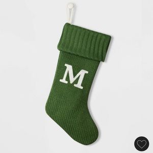 Knit “M” Stocking